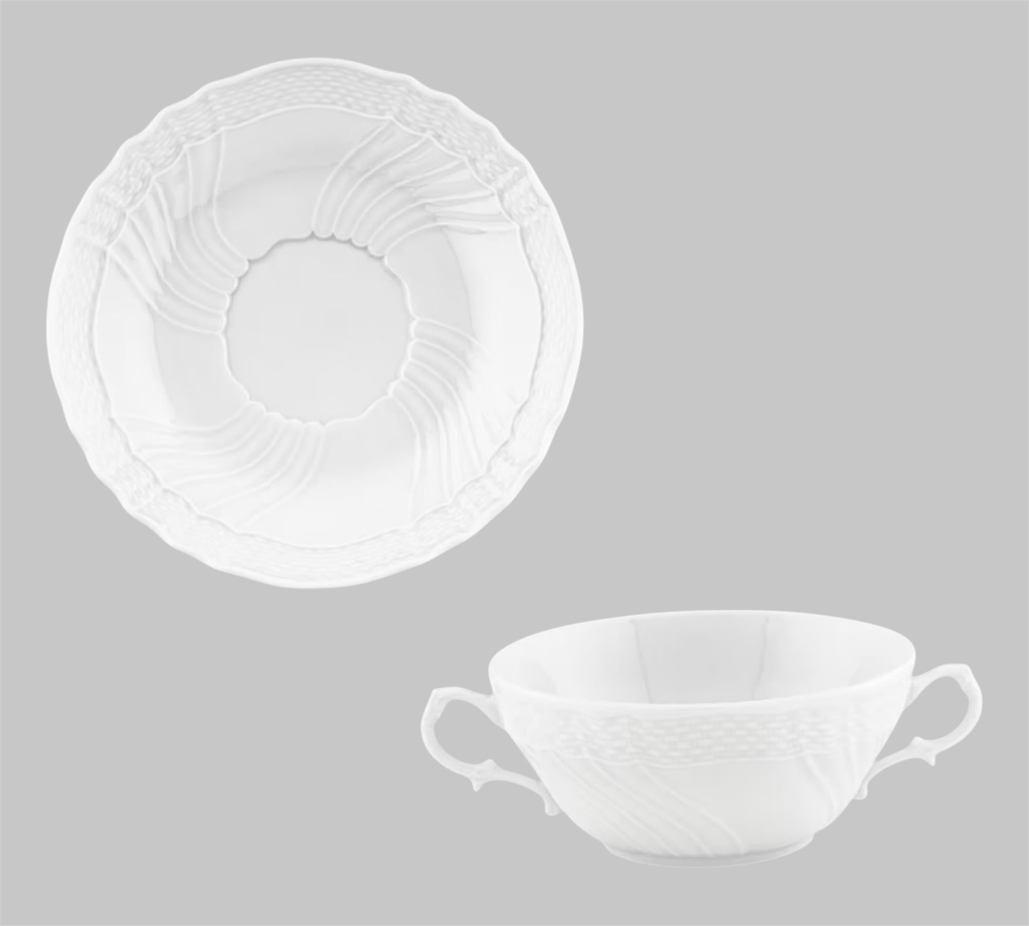 Tazza da brodo vecchio ginori bianco