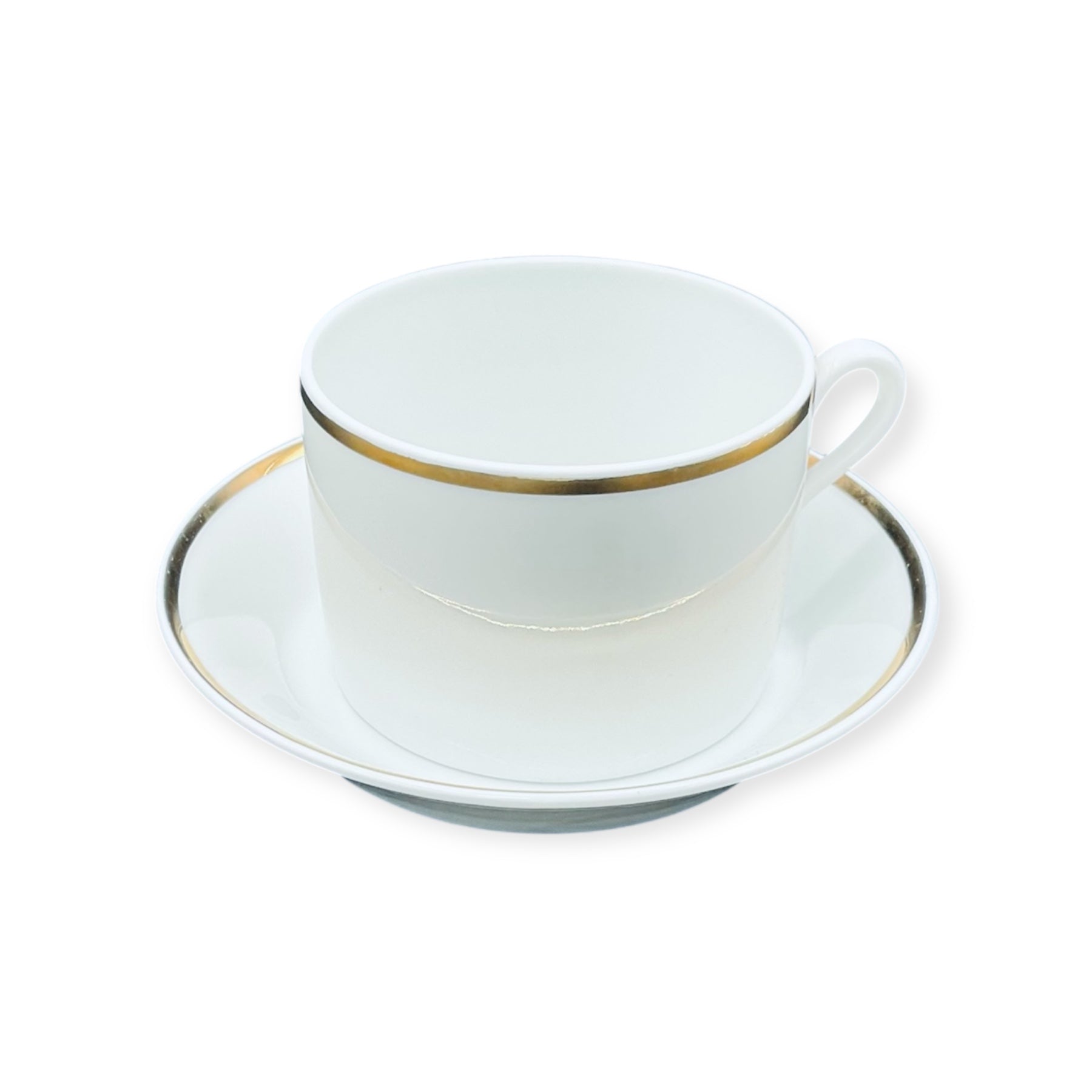 Set 6 tazze the Impero filo oro porcellana Richard Ginori elegant white porcelain tea cup with gold rim and saucer