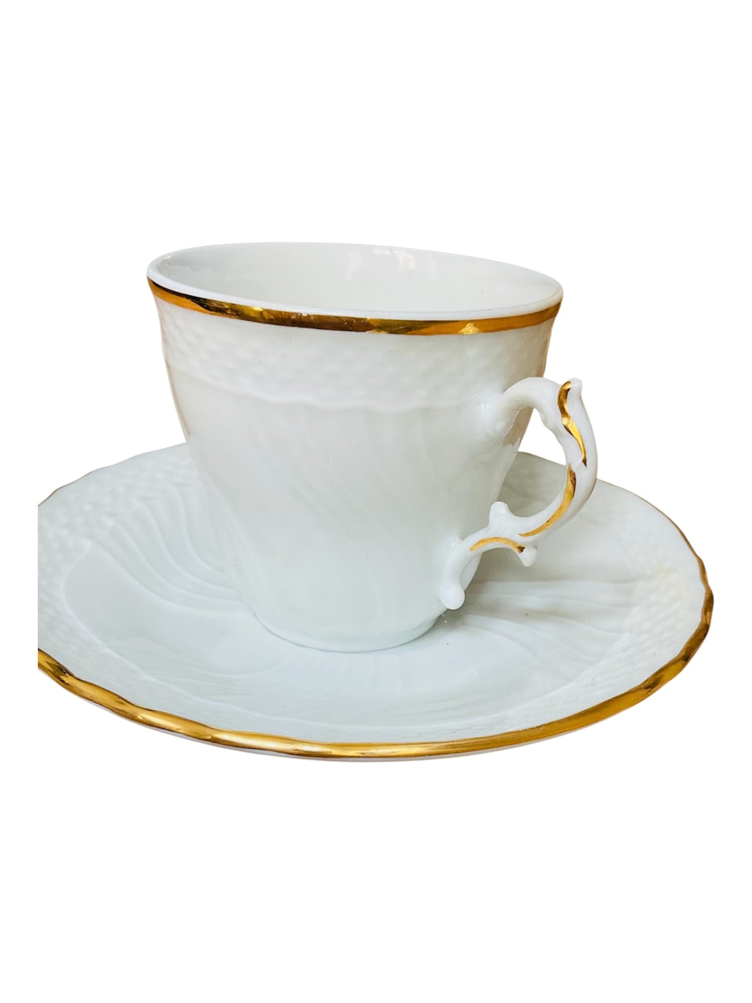 Tazzina da caffè vecchio ignori filo oro