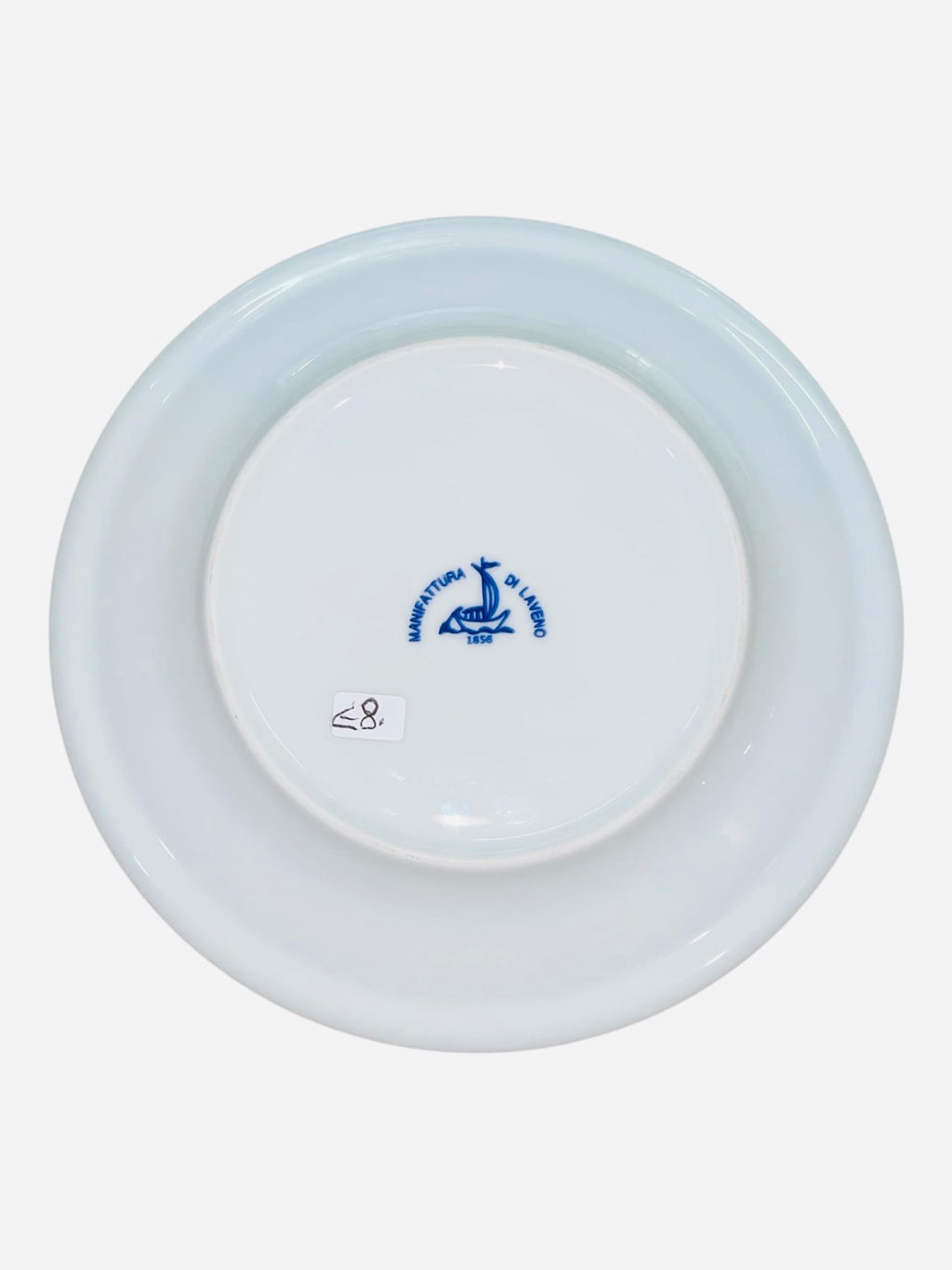 Set 6 piatti frutta porcellana bianca Ginori Laveno