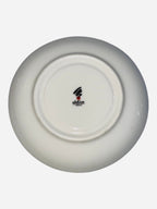 Set 6 tazzine da caffè filo arancione e foglie blu e verde