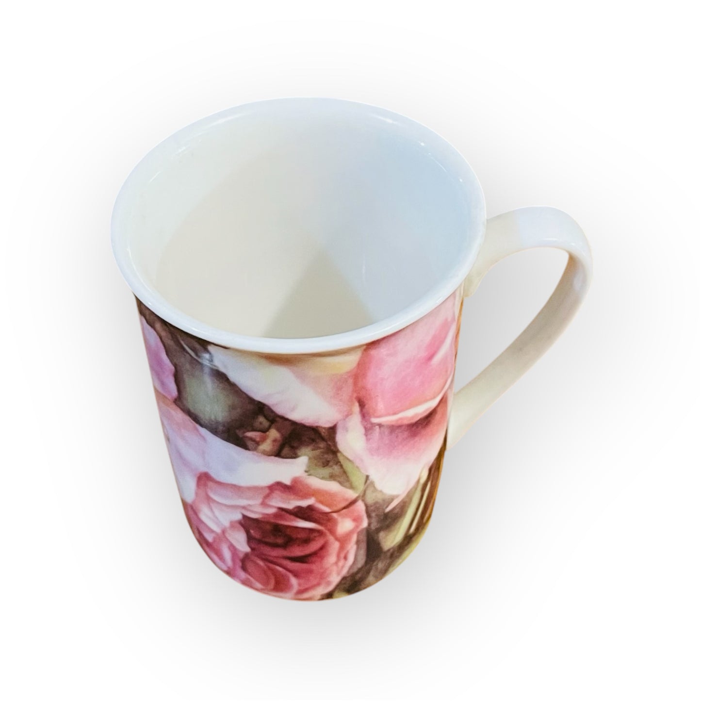 Set 4 tazze mug in porcellana con supporto Finecasa