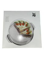 Piatto torta acciaio WMF con campana in plastica