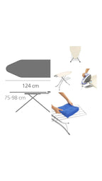 Asse da stiro con portabiancheria e stiramaniche Brabantia