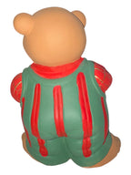 Ours en peluche jardinier avec arrosoir en céramique