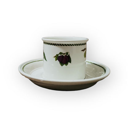 Set 4 tazze caffè Pomona border ceramica inglese Portmeirion