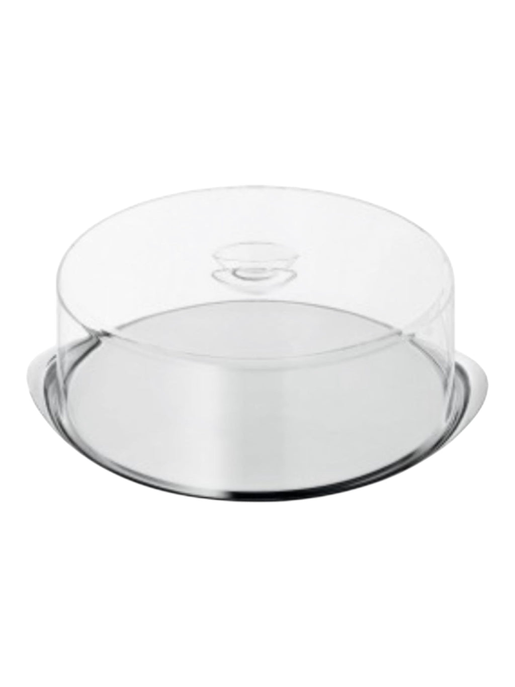 Piatto torta acciaio WMF con campana in plastica