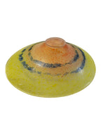 Centrotavola in vetro di Murano giallo e arancione