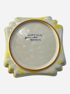 Porta dolci-svuota tasche in ceramica dipinta a mano Gialletti
