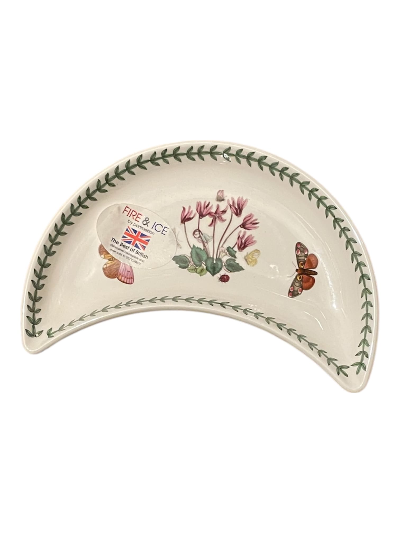 Piatto a mezzaluna Botanic Garden Portmeirion