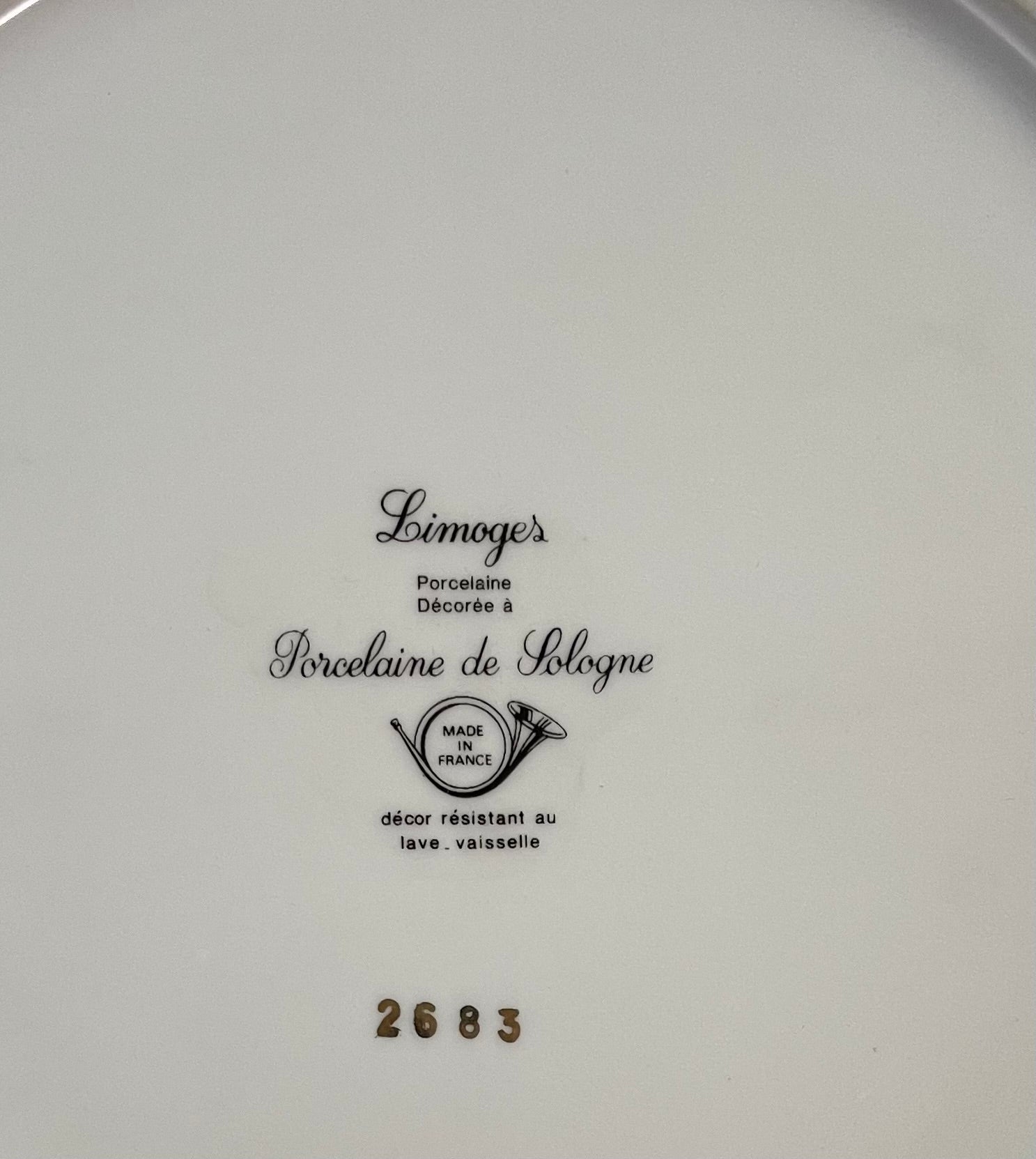 Servizio dessert vintage porcellana Limoges - Colombetti