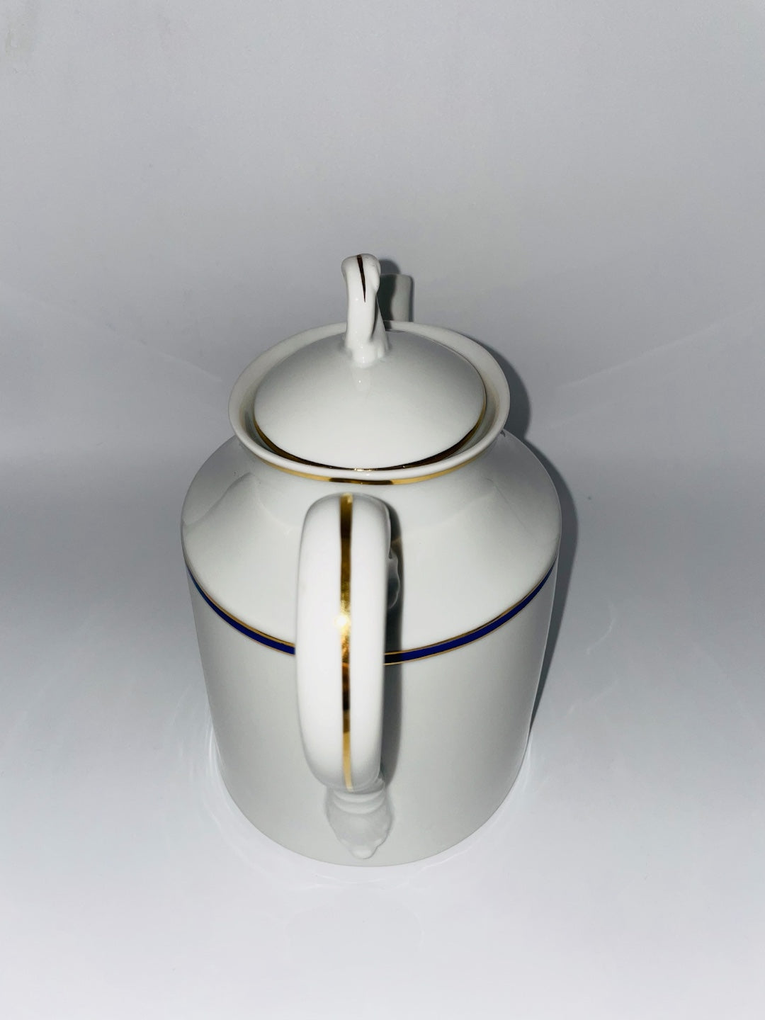 Set da the 9 pezzi bordo blu e oro Richard Ginori