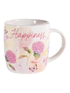 Tazza mug con decori floreali in porcellana