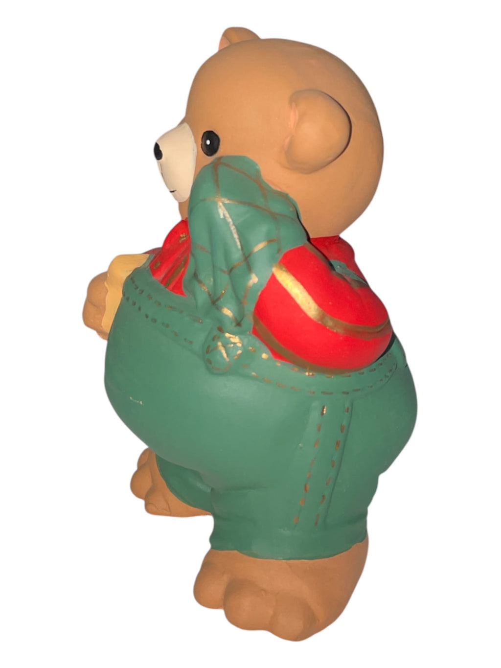 Orsetto giardiniere con badile in ceramica