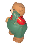 Orsetto giardiniere con badile in ceramica