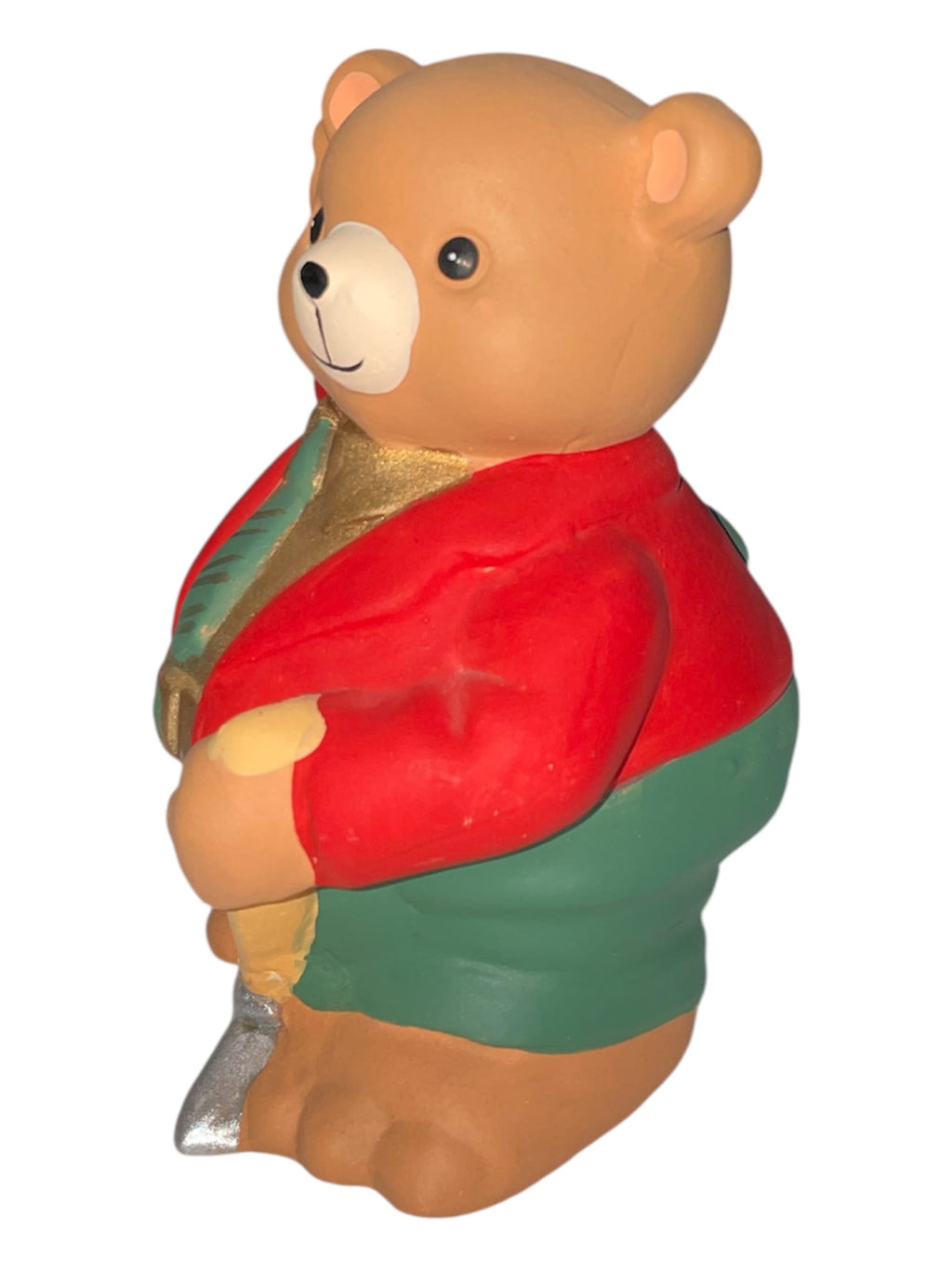 Orsetto con martello in ceramica