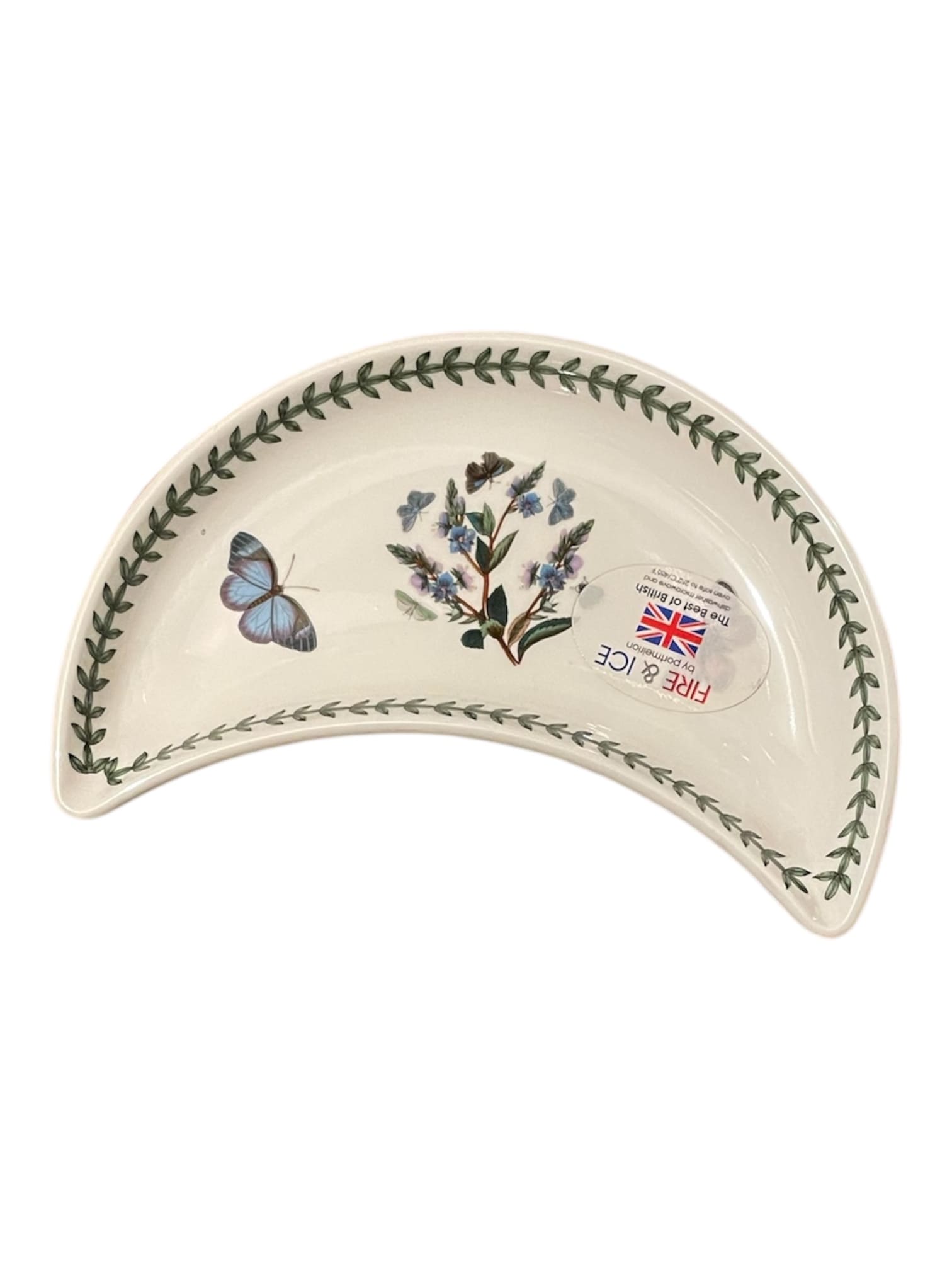 Piatto a mezzaluna Botanic Garden Portmeirion