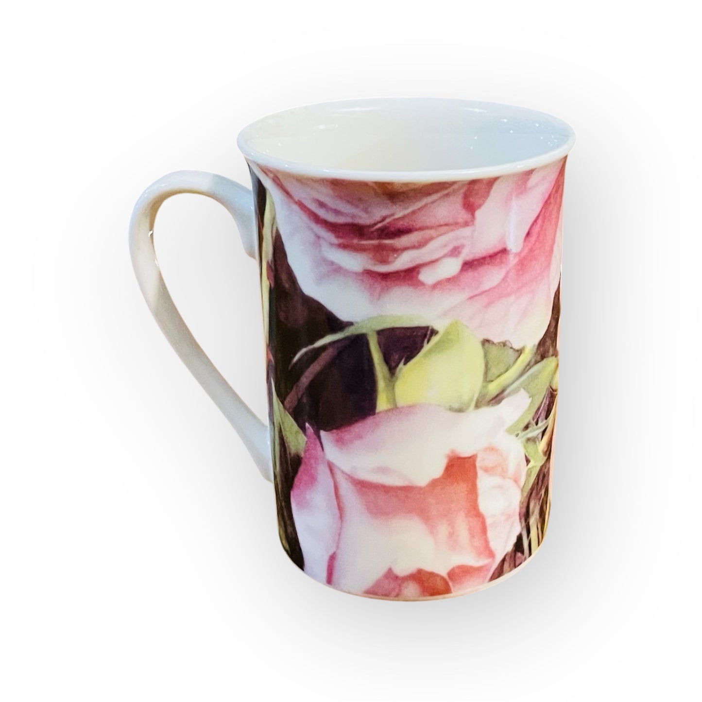 Set 4 tazze mug in porcellana con supporto Finecasa