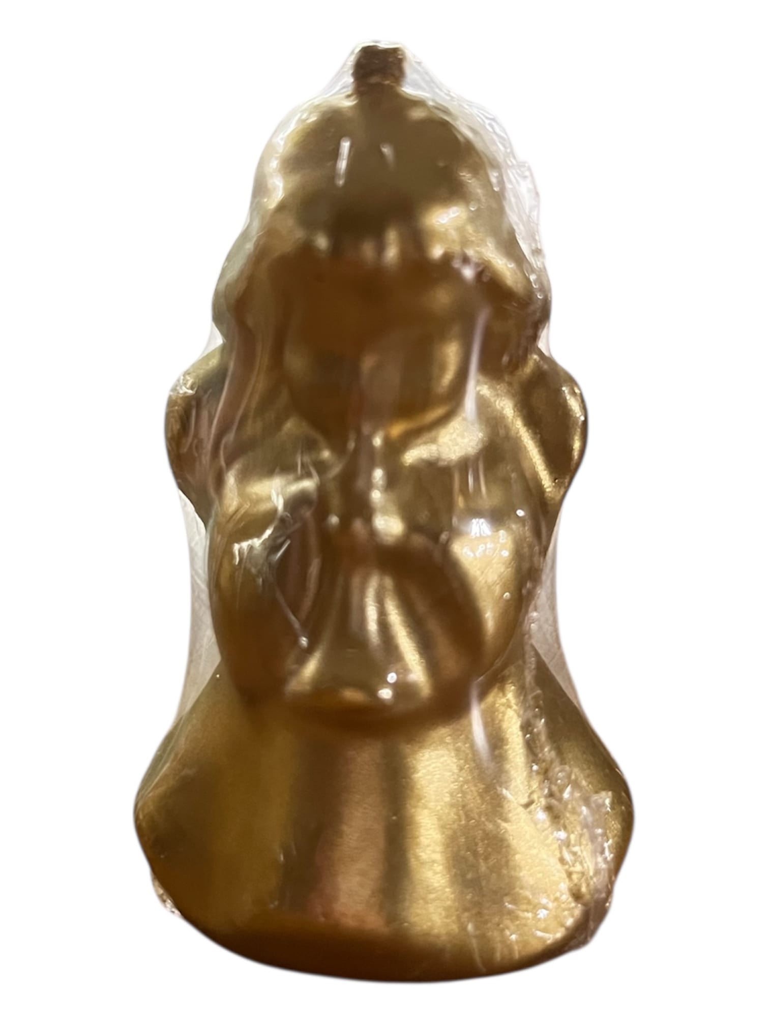 Candela angioletto dorato con strumento musicale