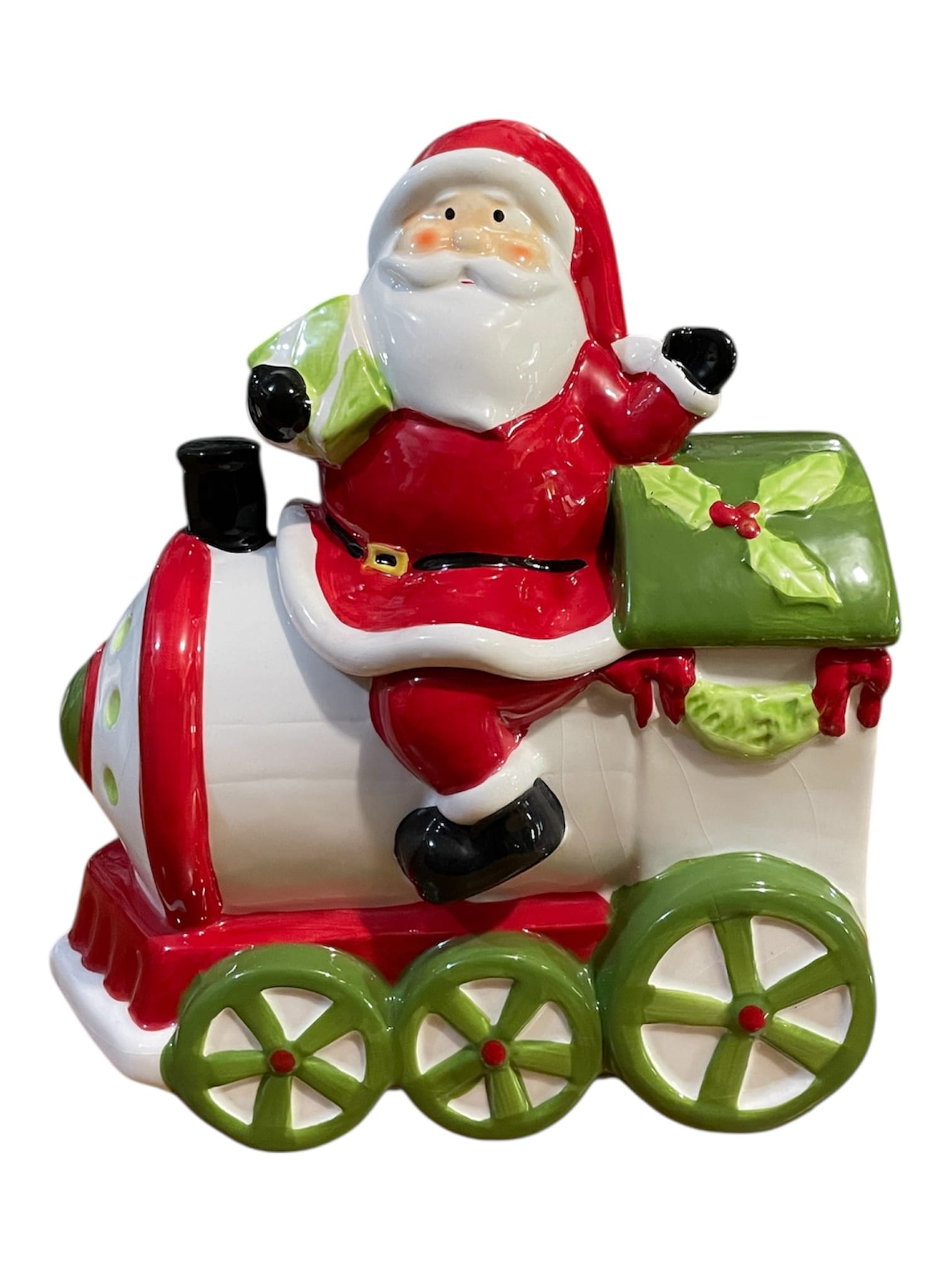 Babbo Natale barattolo in ceramica