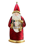 Babbo Natale in latta con glitter oro