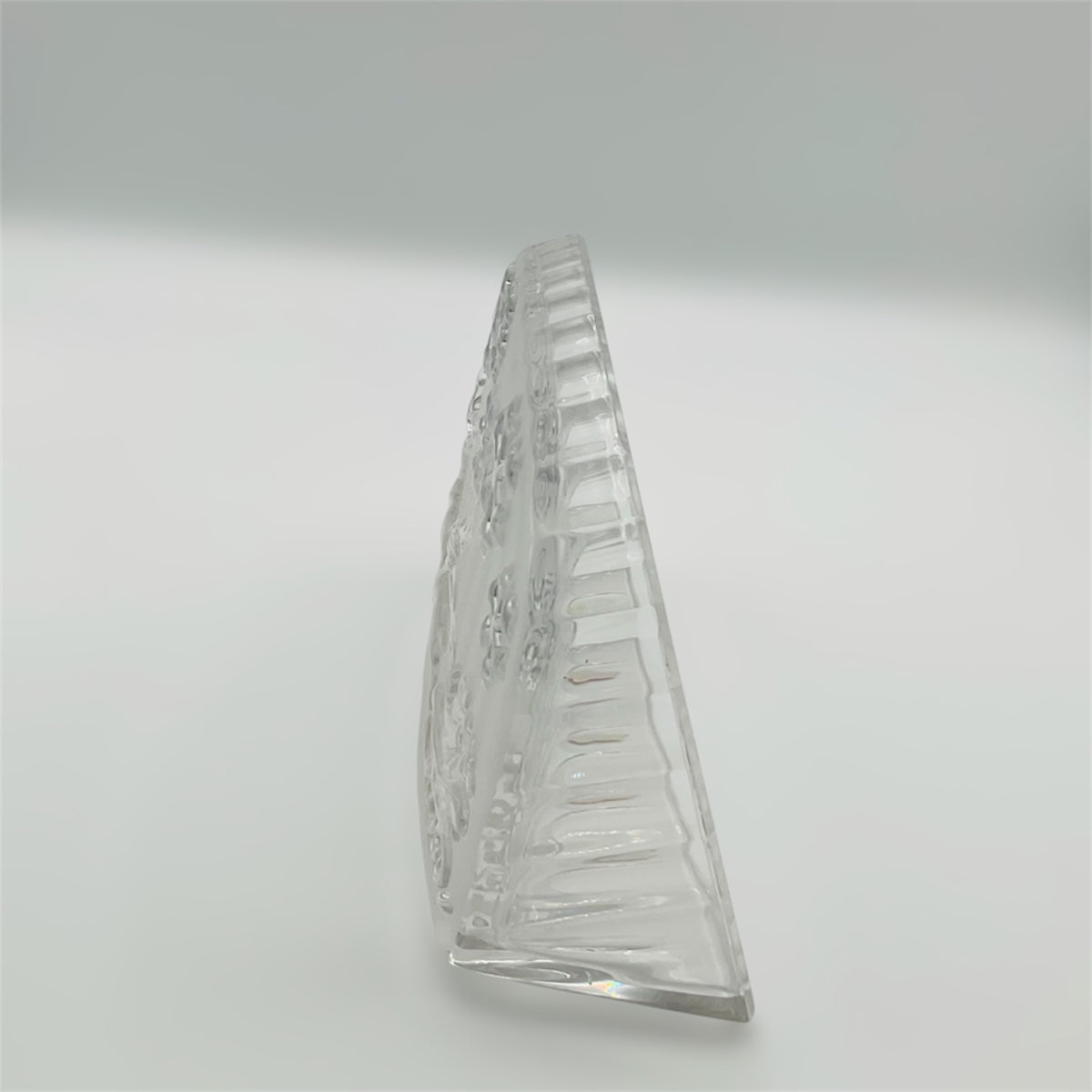 Babbo Natale su slitta porta tealight in cristallo 