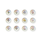 Botanic Garden-12 piatti-ceramica inglese Portmeirion floral design ceramic dinner plates set of 12