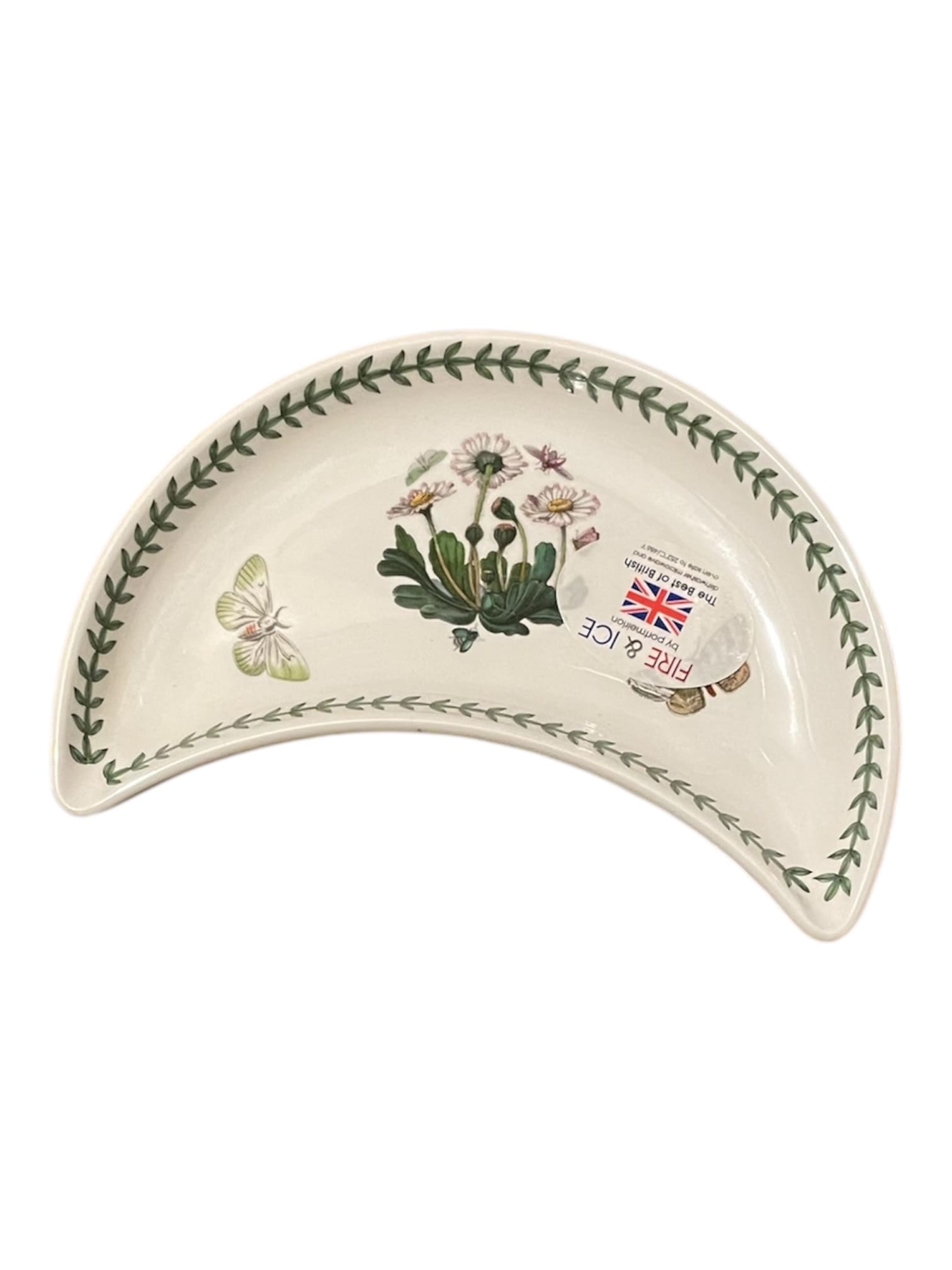 Piatto a mezzaluna Botanic Garden Portmeirion