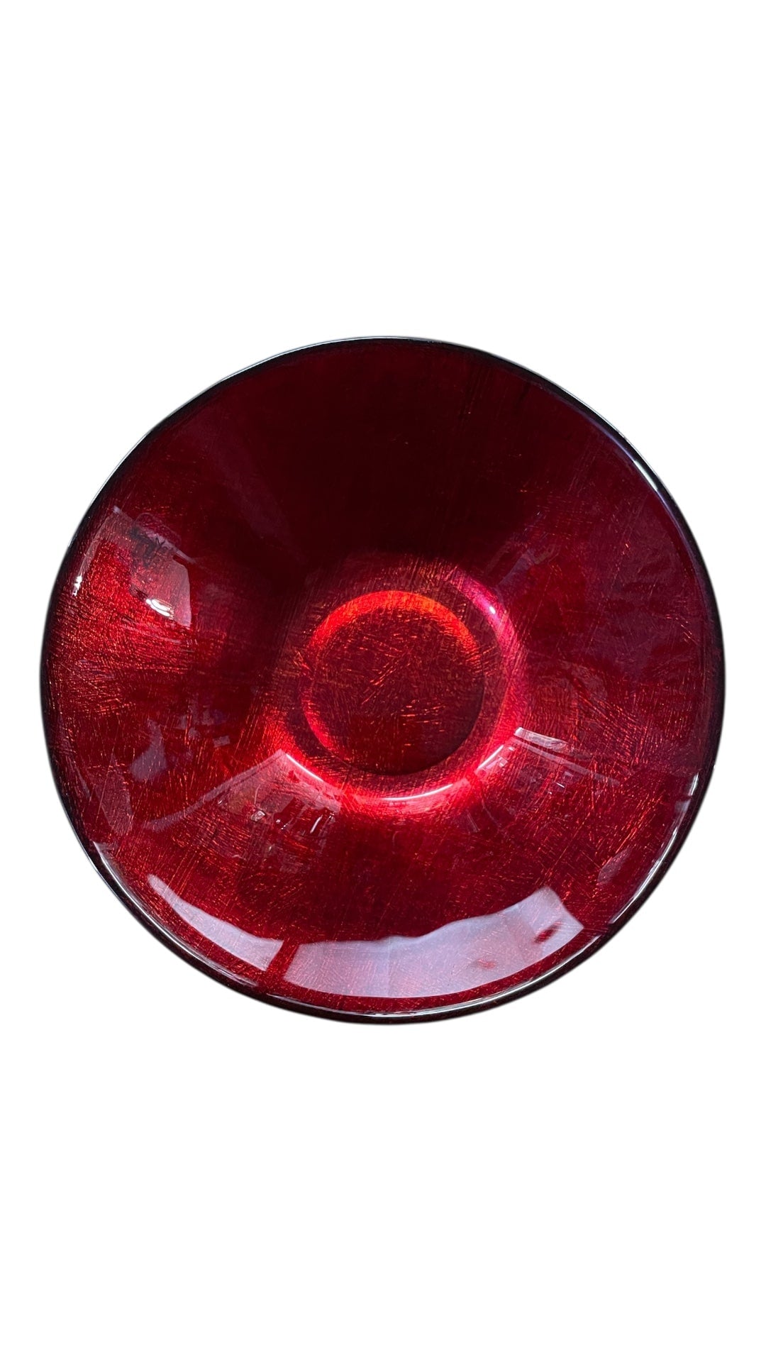 Ciotolina rossa in vetro Richard Ginori