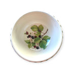 Coppetta macedonia Pomona ceramica inglese Portmeirion with blackberry and leaf design in ceramic bowl