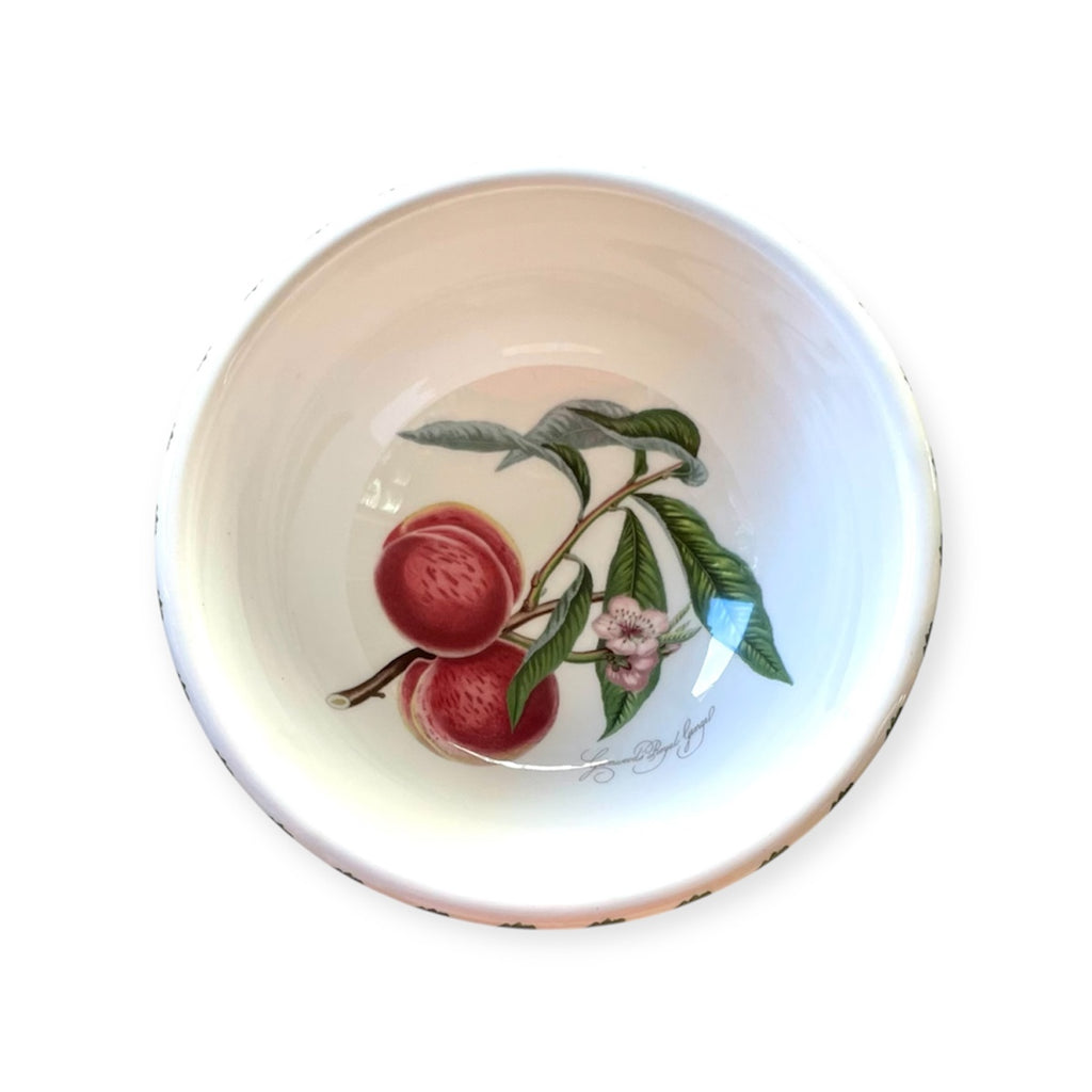 Coppetta macedonia Pomona ceramica inglese Portmeirion white bowl with fruit design diameter 12.5 cm height 6 cm