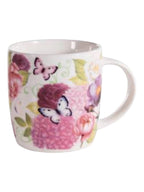 Tazza mug con decori floreali in porcellana