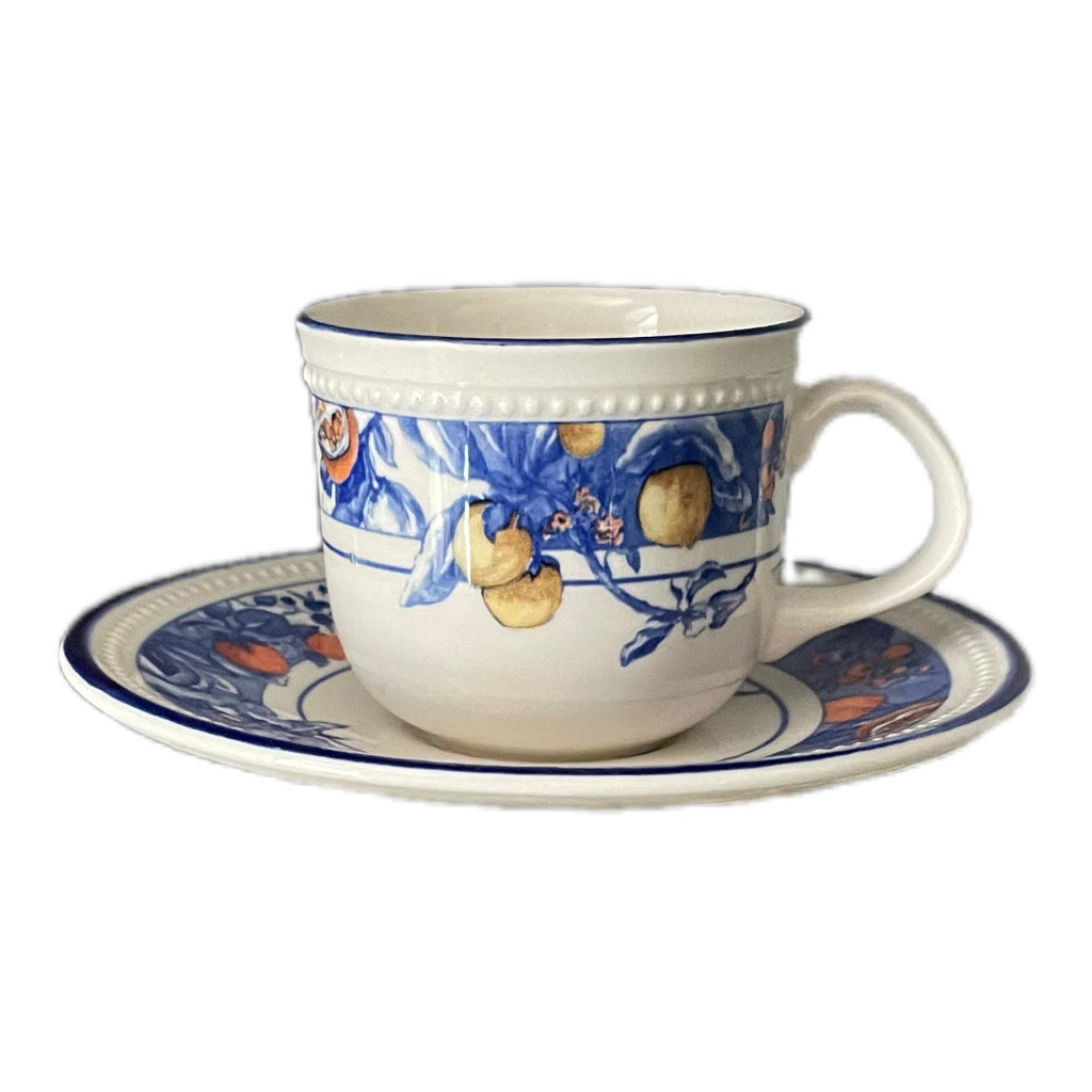 Set 6 Tazze caffè vintage porcellana inglese Royal Overhouse - Colombetti