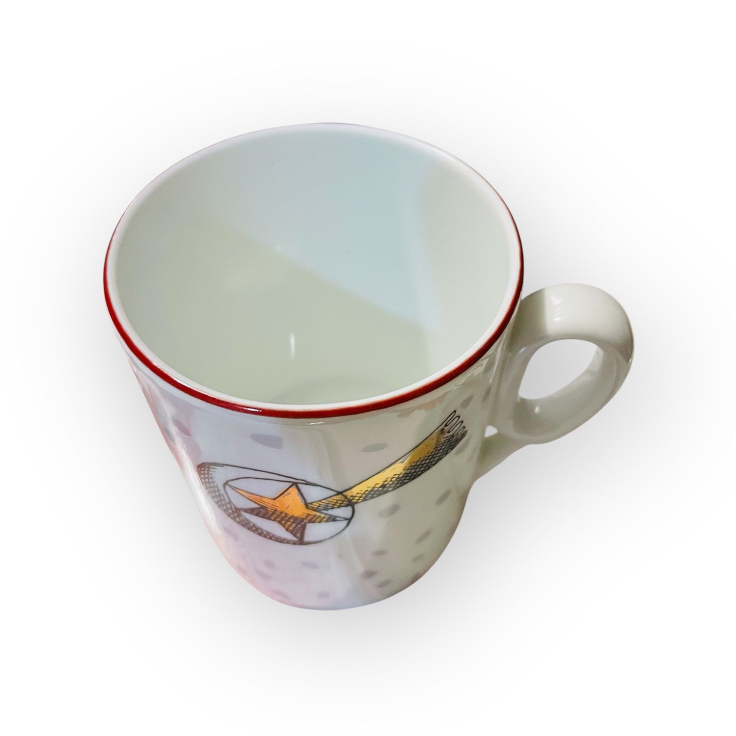 Set 2 tazze mug con stella cometa porcellana Richard Ginori