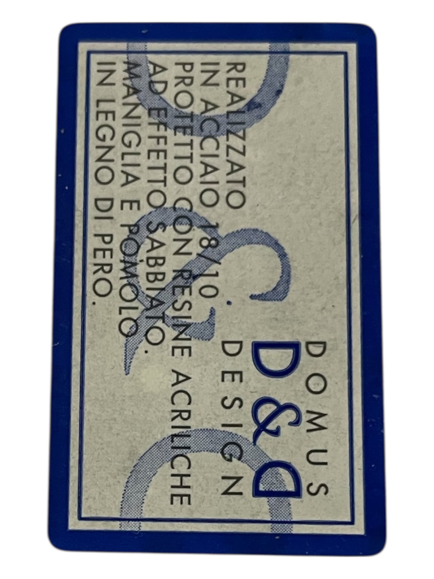 Vassoio rettangolare in acciaio sabbiato con manici in legno