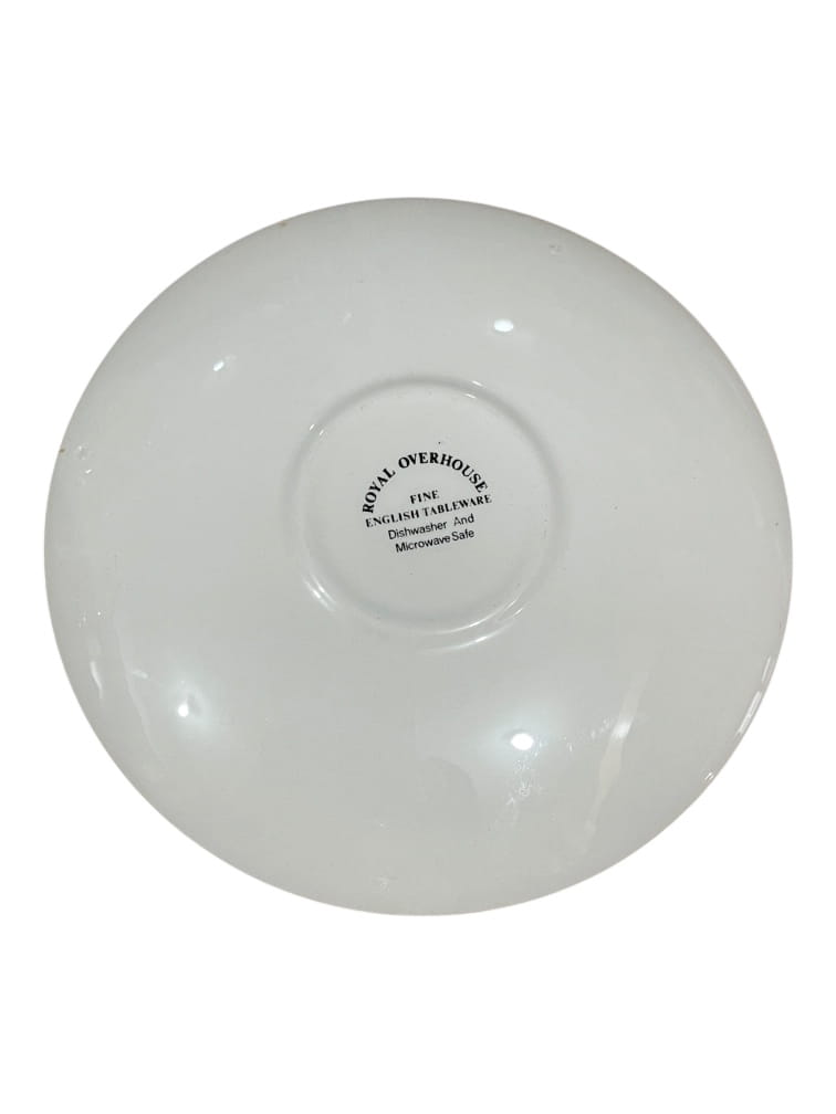 Set 6 tazze da the blu e frutti in ceramica inglese