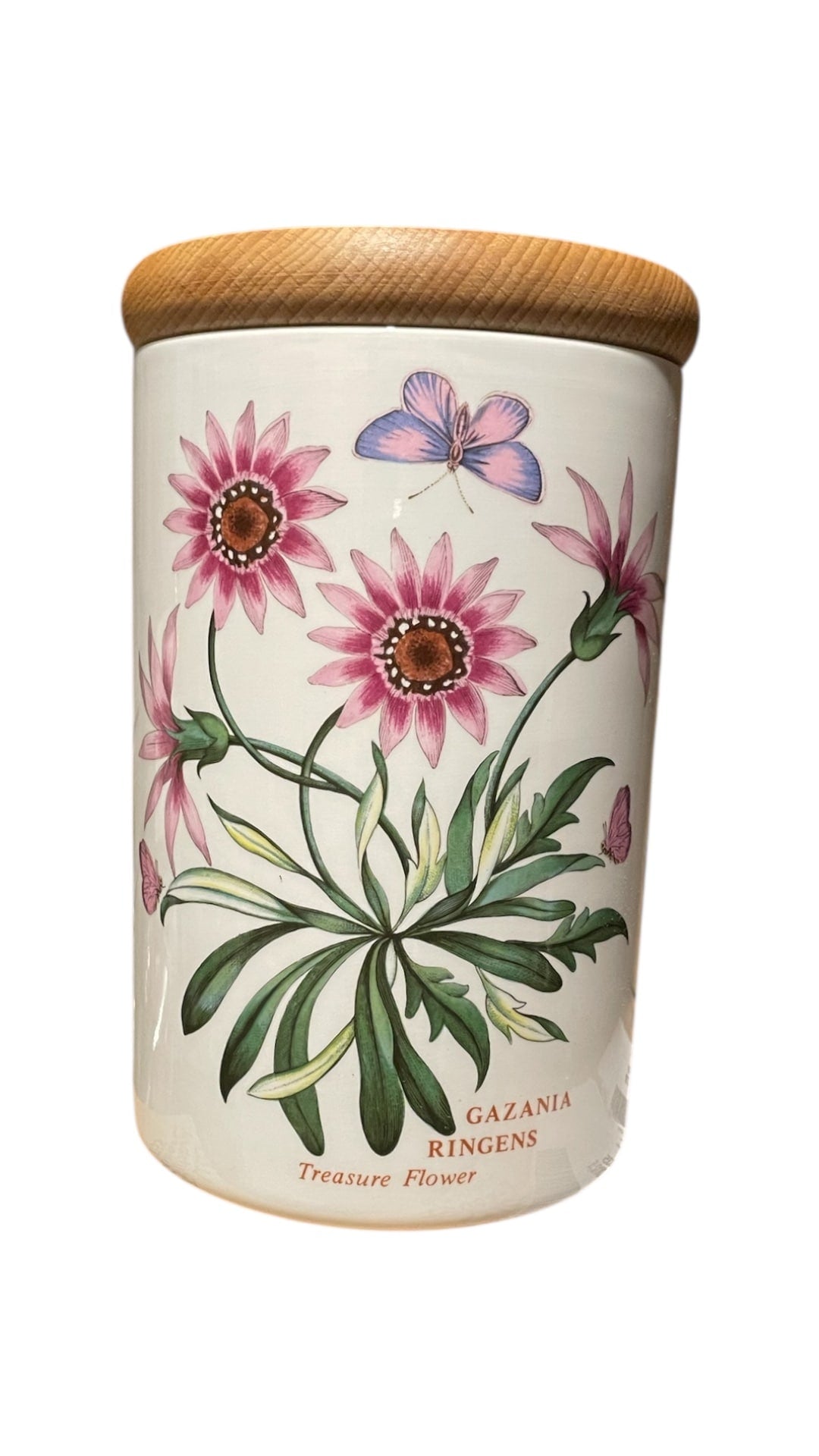 Barattolo cm 18 con tappo in legno Botanic Garden ceramica inglese Portmeirion