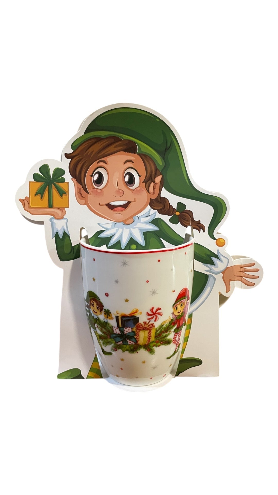 Tazza mug natalizia decoro Elfi
