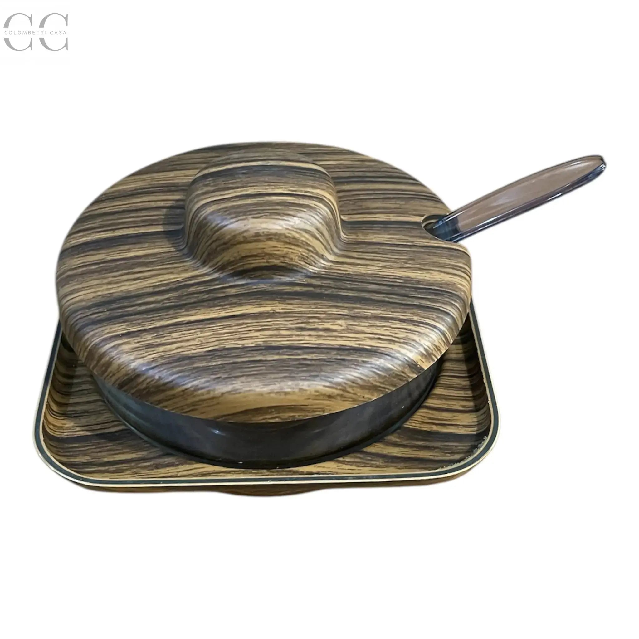 Formaggiera-zuccheriera Robex color legno scuro Robex