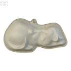 Formina cm 22 in ceramica a forma di cane con fiocco - Colombetti Casa