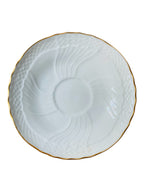 Piattino da caffè vecchio ignori filo oro