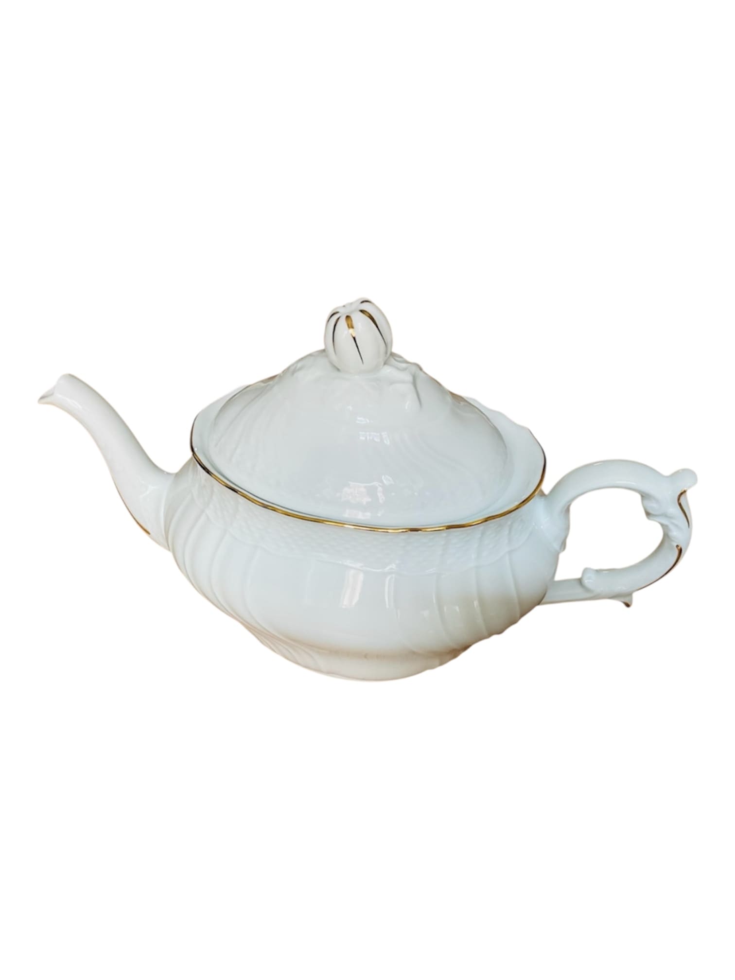 Teiera vecchio Ginori con oro