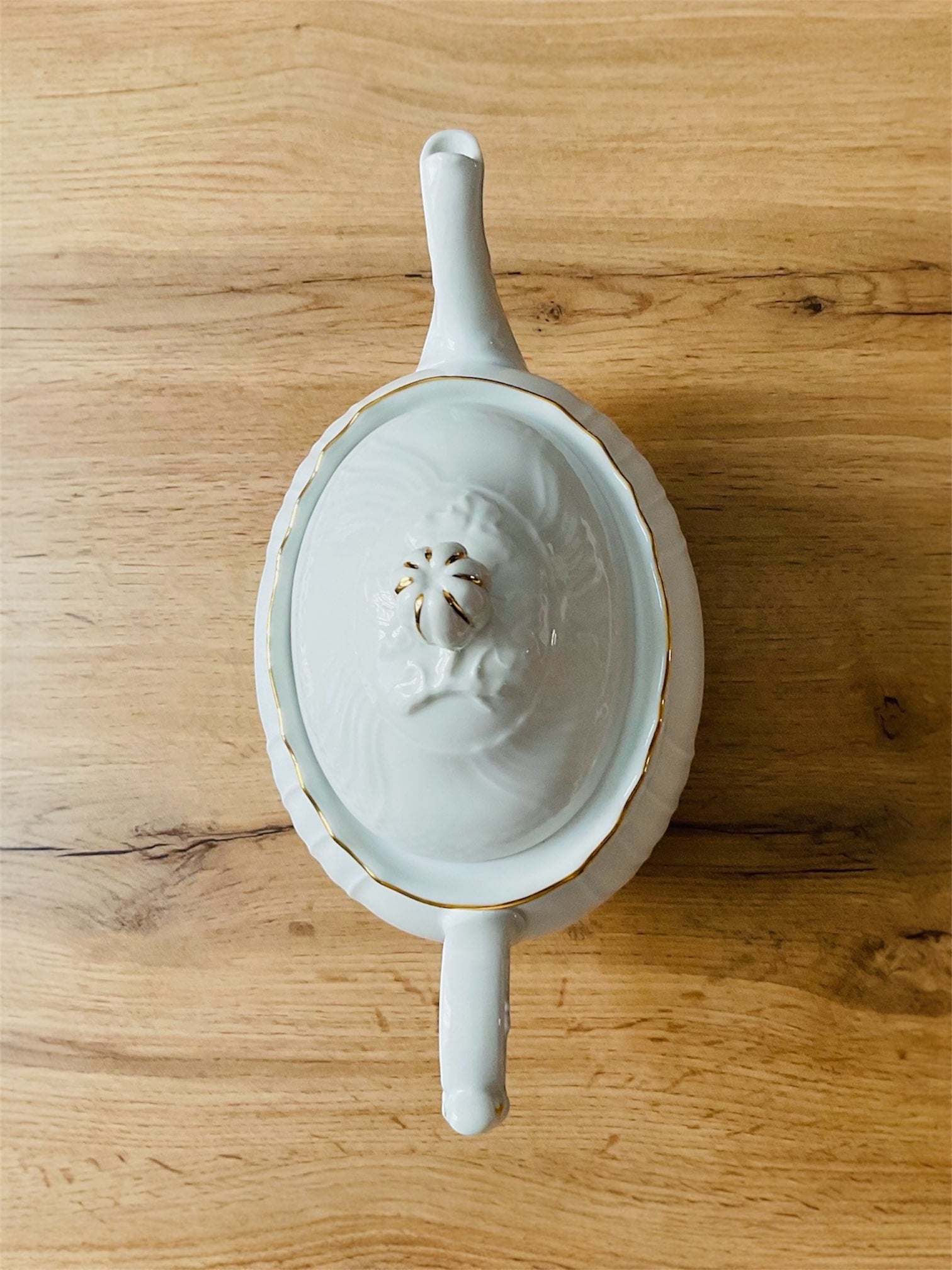 Teiera vecchio Ginori con oro