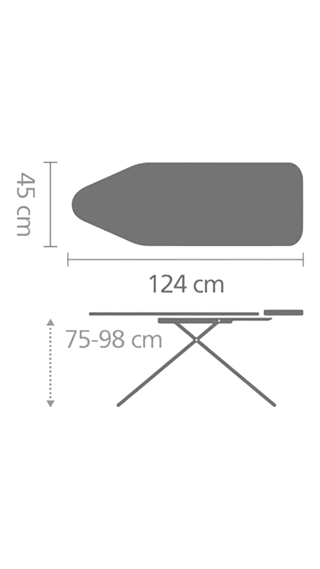 Asse da stiro modello XL per ferro con caldaia Brabantia - Colombetti Casa
