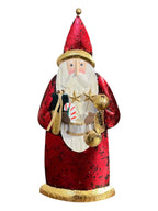Babbo Natale in latta con glitter oro