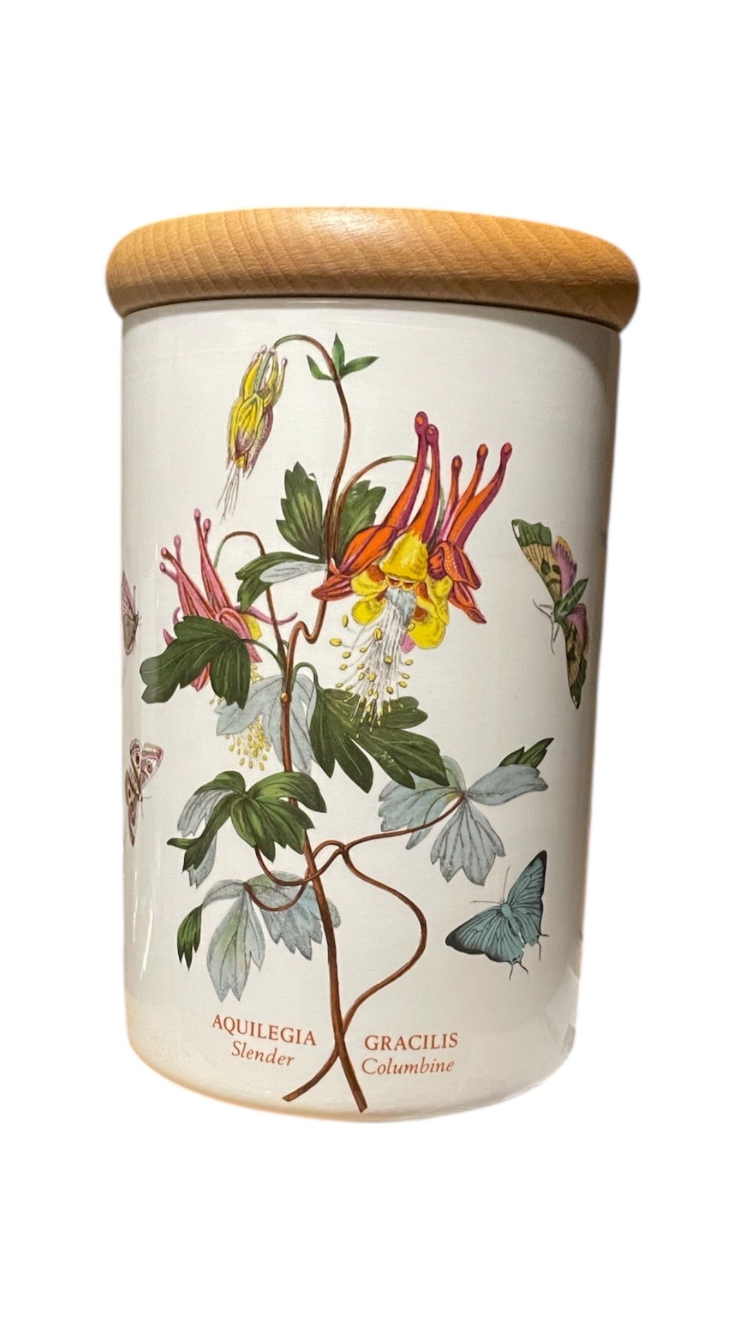 Barattolo cm 18 con tappo in legno Botanic Garden ceramica inglese Portmeirion - Colombetti Casa