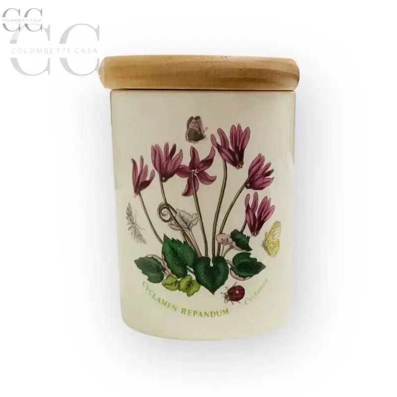 Barattolo cm10 Botanic Garden Portmeirion con design floreale e coperchio in legno