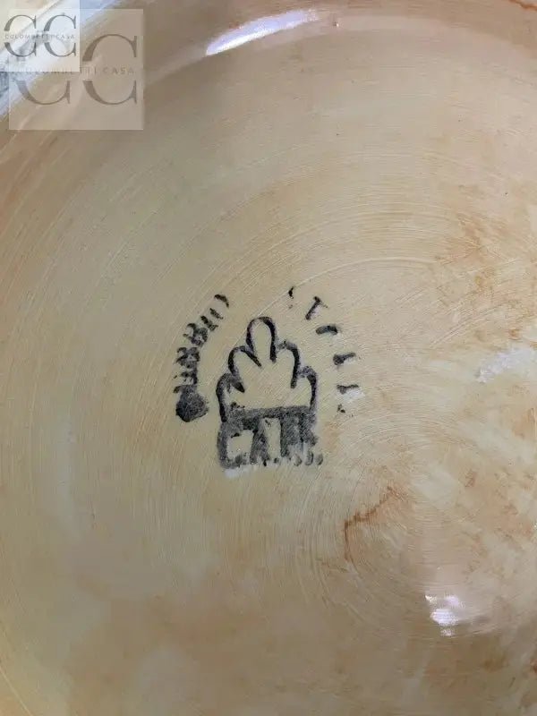 Marchio del ceramista Mastro Giorgio su Barattolo in ceramica di Gubbio