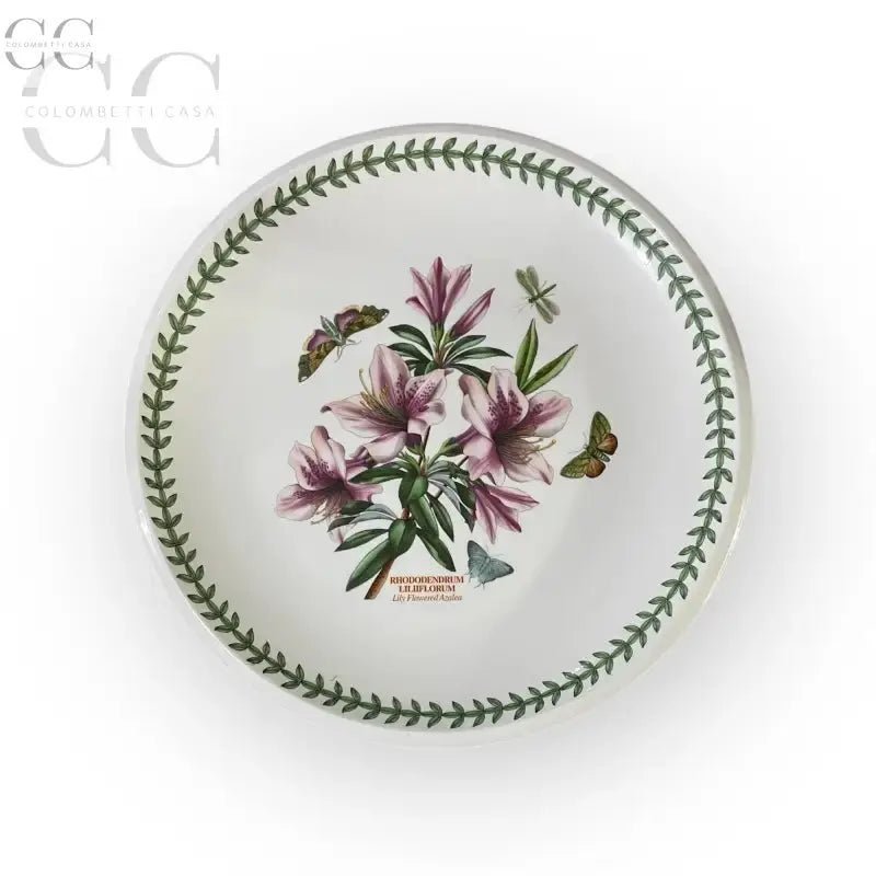 Piatto decorativo in ceramica inglese con motivo floreale Portmeirion Botanic Garden