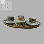 Set di tazzine con piatto in porcellana Weissestal Botticelli la Primavera